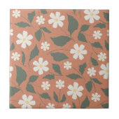 Boho Modern Madelpatroon Terracotta Salie Tegeltje (Voorkant)