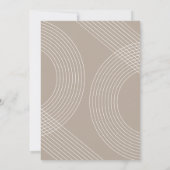 Boho Modern Minimal Photo Arch Grad Announcement Kaart (Achterkant)