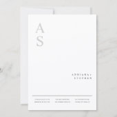 Boho Modern Minimalistische Trouwdag Kaart (Achterkant)