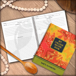 Boho Modern Oranje Favoriete College Recept Notitieboek