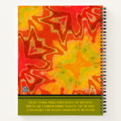 Boho Modern Oranje Favoriete College Recept Notitieboek (Achterkant)