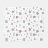 Boho Modern Pastel Rainbows Sterren Fleece Deken (Voorkant (Horizontaal))