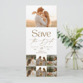 Boho Modern Photo Wedding Bewaar de datums Save The Date (Staand voorkant)