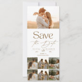 Boho Modern Photo Wedding Bewaar de datums Save The Date (Voorkant)