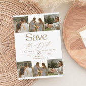 Boho Modern Photo Wedding Bewaar de datums Save The Date