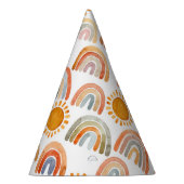 Boho Modern Rainbow en Sun Feesthoedjes (Rechts)