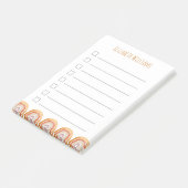 Boho Modern Rainbow Personalized Girl School   Post-it® Notes (Schuin)