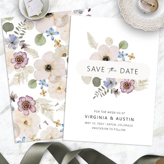 Boho Modern slaat de datum op Save The Date
