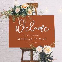 Boho Modern Terracotta Burnt Sinaasappel Wedding S