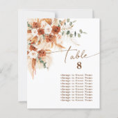 Boho Modern Terracotta Floral Table 8 Seating (Voorkant)