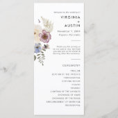 Boho Modern Wedding Programmakaart (Voorkant)