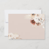 Boho Modern Wedding RSVP Kaart Notitiekaartje (Achterkant)