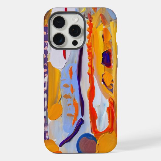 Boho Moderne Abstracte Kunst iPhone Hoesje (Achterkant)