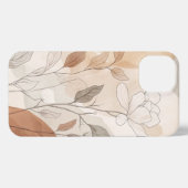 Boho moderne bloemen iPhone hoesje (Achterkant horizontaal)