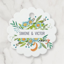 Boho Moderne Bloemenlelie van Vallei Bruiloft Bedankjes Labels