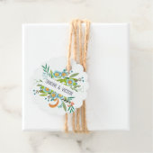 Boho Moderne Bloemenlelie van Vallei Bruiloft Bedankjes Labels (In situ)