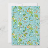 Boho Moderne Bloemenlelie van Vallei Bruiloft Kaart (Achterkant)