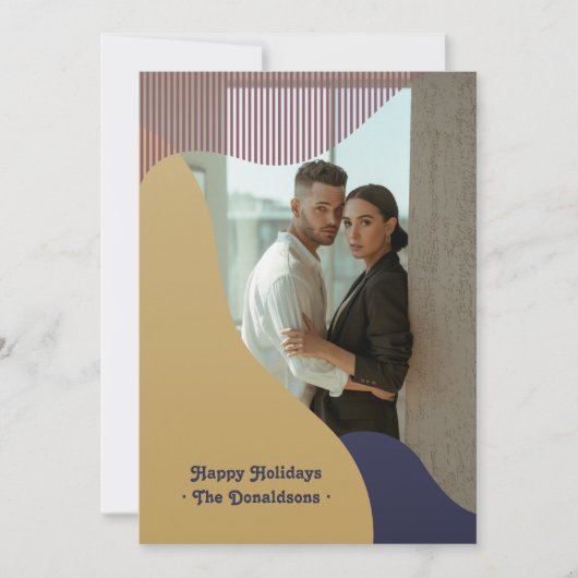 Boho Moderne Bogen Geometrisch Minimalistische Fee Feestdagenkaart (Voorkant)