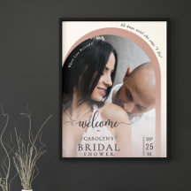 Boho Moderne Boog Foto Bruidsbruiloft Welkom