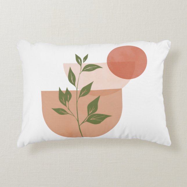 Boho Moderne Botanische Kussenhoes Accent Kussen (Voorkant)