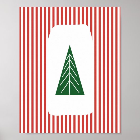 Boho moderne kerstvakantie muurkunst print (Voorkant)