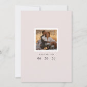 Boho Moderne minimalistische foto Save the Date (Achterkant)