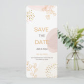 Boho Moderne Minimalistische Save The Date (Staand voorkant)
