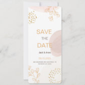 Boho Moderne Minimalistische Save The Date (Voorkant)