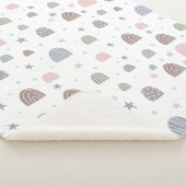 boho moderne pastelregenboogsterren sherpa deken (3/4)