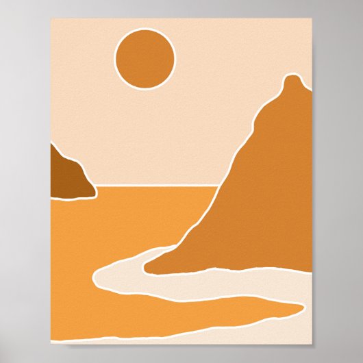 boho moderne wandkunst afdruk poster (Voorkant)