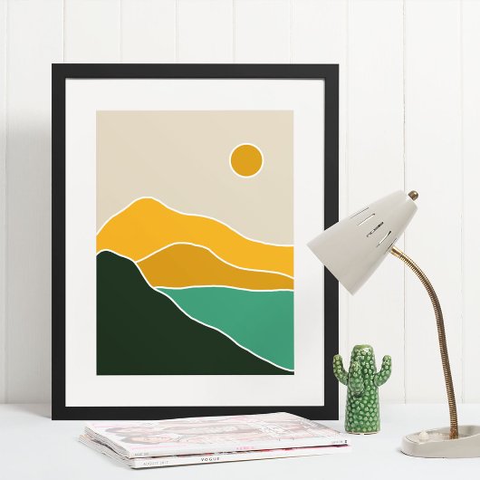 boho moderne wandkunst afdruk poster