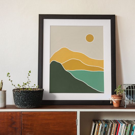 boho moderne wandkunst afdruk poster