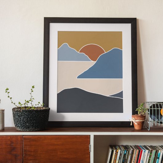 boho moderne wandkunst afdruk poster