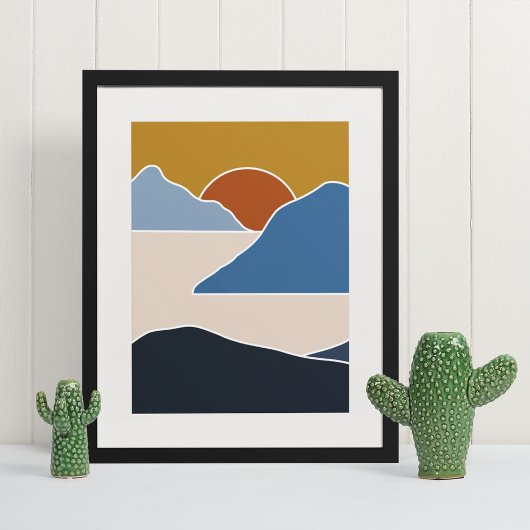boho moderne wandkunst afdruk poster