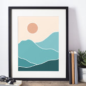 boho moderne wandkunst afdruk poster