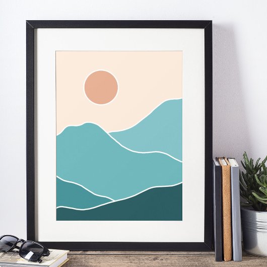boho moderne wandkunst afdruk poster
