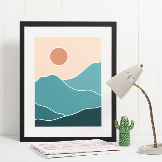 boho moderne wandkunst afdruk poster