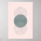 boho moderne wandkunst afdruk, waarde poster papie (Voorkant)