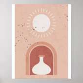 boho moderne wandkunst afdruk, waarde poster papie (Voorkant)