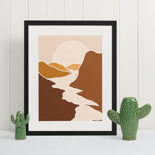 boho moderne wandkunst afdruk, waarde poster papie