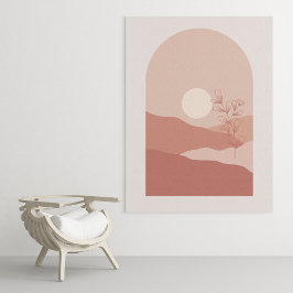 Boho moderne wandkunst afdruk, waarde poster papie