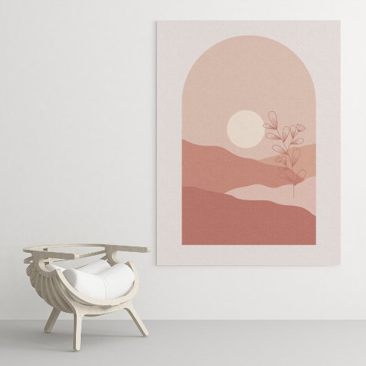 Boho moderne wandkunst afdruk, waarde poster papie