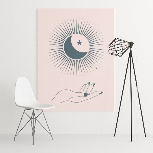 boho moderne wandkunst afdruk, waarde poster papie