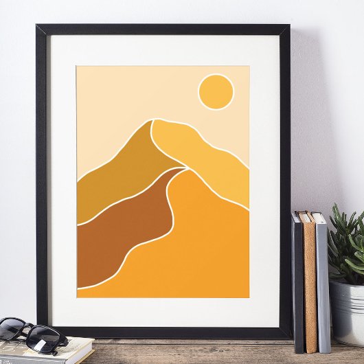 boho moderne wandkunst afdruk, waarde poster papie