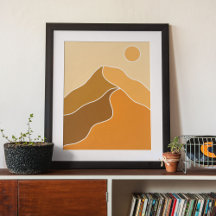 boho moderne wandkunst afdruk, waarde poster papie