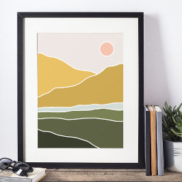 boho moderne wandkunst afdruk, waarde poster papie