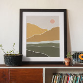 boho moderne wandkunst afdruk, waarde poster papie
