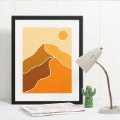 boho moderne wandkunst print, waarde poster papier