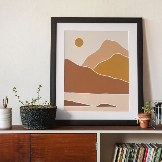 boho moderne wandkunst print, waarde poster papier