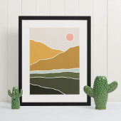 boho moderne wandkunst print, waarde poster papier